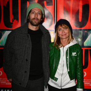 Axelle Laffont et son compagnon Romain Sichez lors de l'avant-première du film "Jours sauvages" au cinéma Max Linder à Paris le 3 avril 2023. © Veeren / Bestimage 