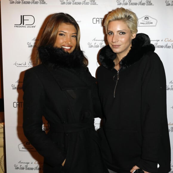 Mélanie Dedigama, Nadège Lacroix à l'avant-première du spectacle "Hommage à Dalida, Un Soir Encore Avec Elle" à la Nouvelle Eve à Paris, le 30 novembre 2017. © Marc Ausset-Lacroix/Bestimage