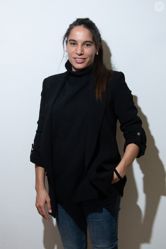 Amel Majri (Football) lors de la présentation du guide "Sport de haut niveau et maternité, c'est possible" à Paris, France, le 18 février 2022. © Federico Pestellini/Panoramic/Bestimage