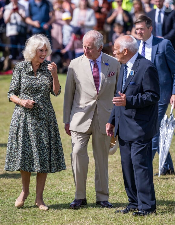 Sandringham, Royaume-Uni : Le roi et la reine visite le Sandringham Flower Show.