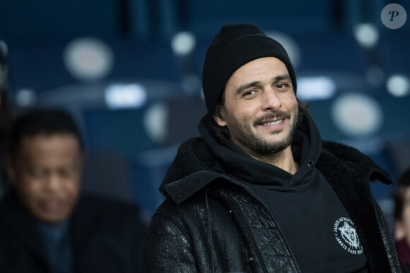 Maxim Nucci dans les tribunes lors du match de Champions League "PSG - Galatasaray (5-0)" au Parc des Princes à Paris, le 11 décembre 2019. © Cyril Moreau/Bestimage