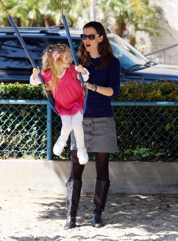 Jennifer Garner et sa fille Violet (4 février 2010, Brentwood)