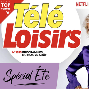 Couverture du magazine "Télé Loisirs" paru le 14 août 2023