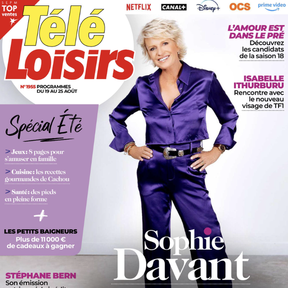 Couverture du magazine "Télé Loisirs" paru le 14 août 2023