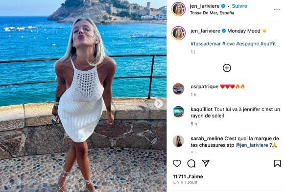 Jennifer (MAPR) immortalisée sur Instagram.
