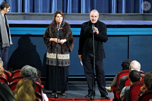 Agnès Jaoui reçoit un hommage lors d'une rétrospective de ses films à Madrid le 4 mars 2010