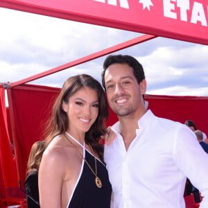 Iris Mittenaere et son compagnon Diego El Glaoui au défilé Etam Croisière 2023 à Saint-Tropez le 11 mai 2023. © Rachid Bellak / Bestimage