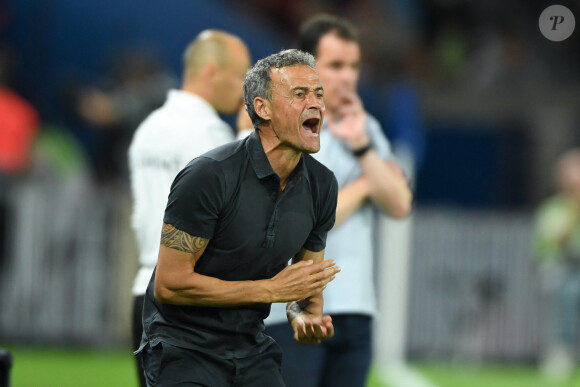 Les deux tourtereaux n'hésitent pas à se montrer ensemble sur Instagram
Luis Enrique - Match PSG Vs Lorient (0-0) au Parc des Princes à Paris - match de football de Ligue 1 Uber Eats le 12 août 2023. © Lionel urman / Panoramic / Bestimage