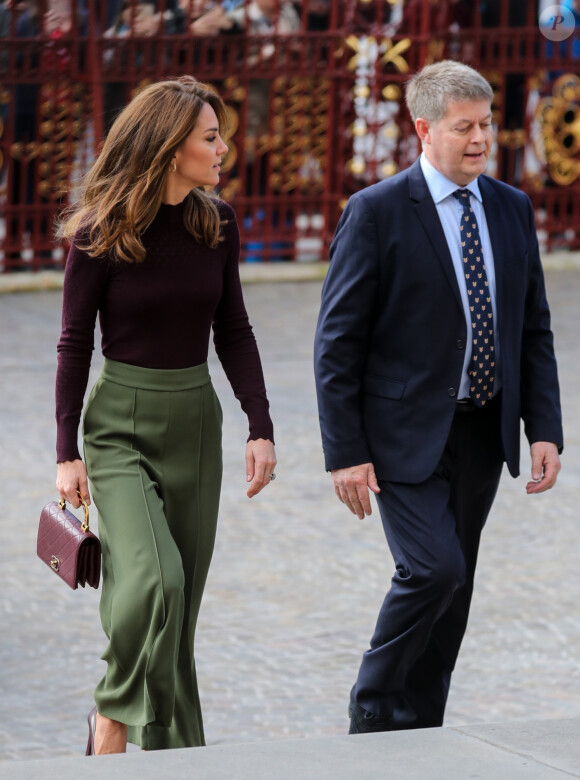 Kate Catherine Middleton, duchesse de Cambridge, en visite au Musée d'Histoire Naturelle à Londres. Le 9 octobre 2019