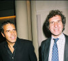"Si vous me permettez, je vais lui dédier ce concert", a commencé Julien Clerc sur scène
Julien Clerc et son frère Gérard Leclerc à l'hôtel Park Hyatt à Paris le 29 octobre 2003.