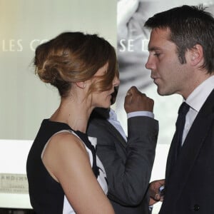 La Princesse Clotilde de Savoie (Clotilde Courau) et le Prince Emmanuel Philibert de Savoie - 50 eme Edition du MipTV a Cannes le 8 avril 2013. 