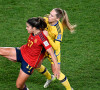 La joueuse Alba Redondo s'est retrouvée malgré elle sous le feu des critiques
 
Alba Redondo et l'équipe d'Espagne à la Coupe du monde 2023 à Auckland, Nouvelle Zélande, Aug. Photo: Alan Lee / www.photosport.nz © Photosport / Panoramic / Bestimage