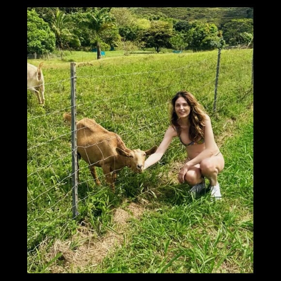 En dernière photo, la petite-fille de Jean-Paul Belmondo montre un cliché hilarant, sur lequel elle caresse avec tendresse une petite chèvre, qui paraît ravie de ces câlins. 

Annabelle Belmondo sur Instagram