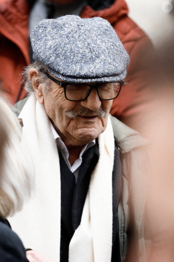 Gérard Hernandez - Sorties des obsèques de Marion Game en l'église Saint Roch à Paris, France, le 31 mars 2023. © Christophe Clovis/Bestimage