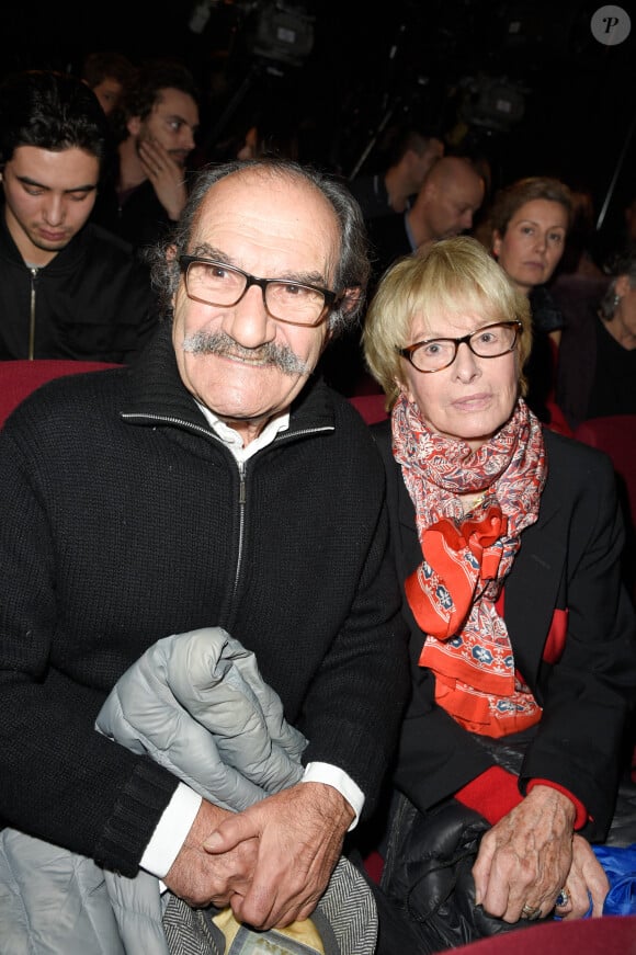 En interview pour "Télé-Loisirs", il a livré quelques confidences à son sujet.
Gérard Hernandez et sa femme Micheline - Générale du spectacle "Fred Testot presque seul" au théâtre de la Tour Eiffel à Paris le 13 décembre 2017. © Coadic Guirec/Bestimage