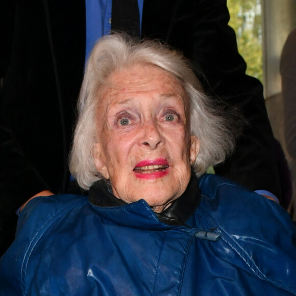 Micheline Presle - Visite privée de l'exposition Cinémode par Jean-Paul Gaultier à la cinémathèque française à Paris le 3 octobre 2021. © Veeren Ramsamy - Christophe Clovis/Bestimage 