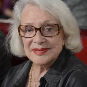 Micheline Presle - Enregistrement de l'emission "Vivement Dimanche" le 7 mai 2013 a Paris pour une diffusion le 12 mai 2013, avec Francois Morel comme invite principal. 