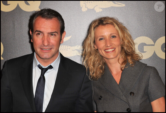 Jean Dujardin, Alexandra Lamy- Soirée QG "hommes de l'année 2011" à l'hotel du Ritz à Paris le 18 janvier 2011.