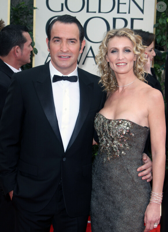 Jean Dujardin et Alexandra Lamy - Golden GLobe à Los ANgeles.