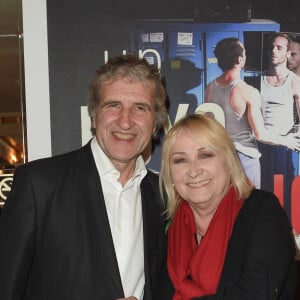 Gérard Leclerc et sa femme Julie - Générale des 10 ans du spectacle "Un Poyo Rojo" au théatre Antoine à Paris le 17 mai 2018. © Coadic Guirec/Bestimage