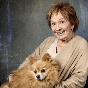 Portrait de Marion Game avec son chien Malcom le 28 janvier 2022 en marge de l'enregistrement de l'émission "Chez Jordan" © Cédric Perrin / Bestimage