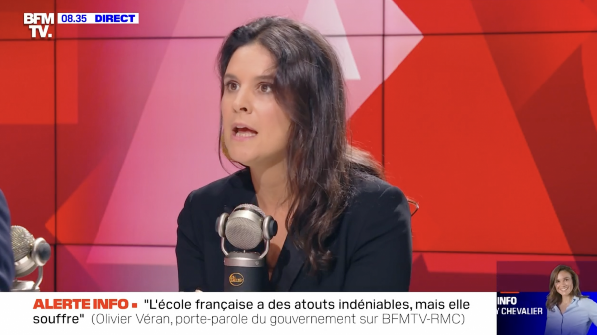 Vidéo Apolline de Malherbe lors de son entretien avec Olivier Véran