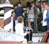Le couple s'apprete à se rendre à la Mostra, célèbre festival de cinéma.
George Clooney et sa femme Amal Alamuddin à destination de l'hôtel Belmond Cipriani en bateau depuis leur arrivée par vol privé à Venise, Italie, le 29 août 2023. 