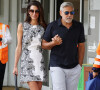 Amal Clooney a fait sensation ce mardi.
George Clooney et sa femme Amal Alamuddin à destination de l'hôtel Belmond Cipriani en bateau depuis leur arrivée par vol privé à Venise.