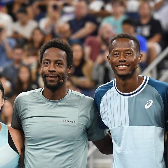 Jennifer Brady, Christopher Eubanks, Gael Monfils, Elina Svitolina - Les stars du tennis mondial participent au match "Stars of the Open" au profit de l'Ukraine Relief à Flushing Meadows à New York, le 23 août 2023