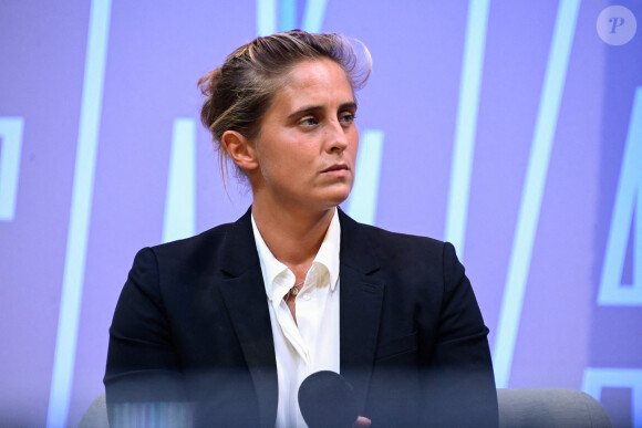 Pauline Deroulede (Champione de Francede tennis en fauteuil) lors de "Demain le Sport", évènement imaginé par L'Equipe, avec FranceInfo et France Télévisions à la Maison de la Radio à Paris, France, le 22 septembre 2022. © Federico Pestellini/Panoramic/Bestimage