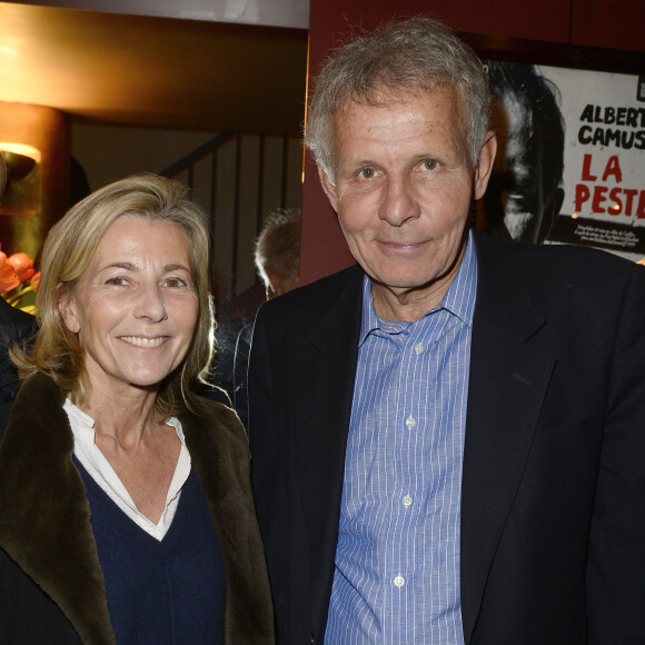 Claire Chazal et Patrick Poivre d'Arvor - Première de la pièce "Garde Alternée" au théâtre des Mathurins à Paris, le 19 février 2016. © Guirec Coadic/Bestimage