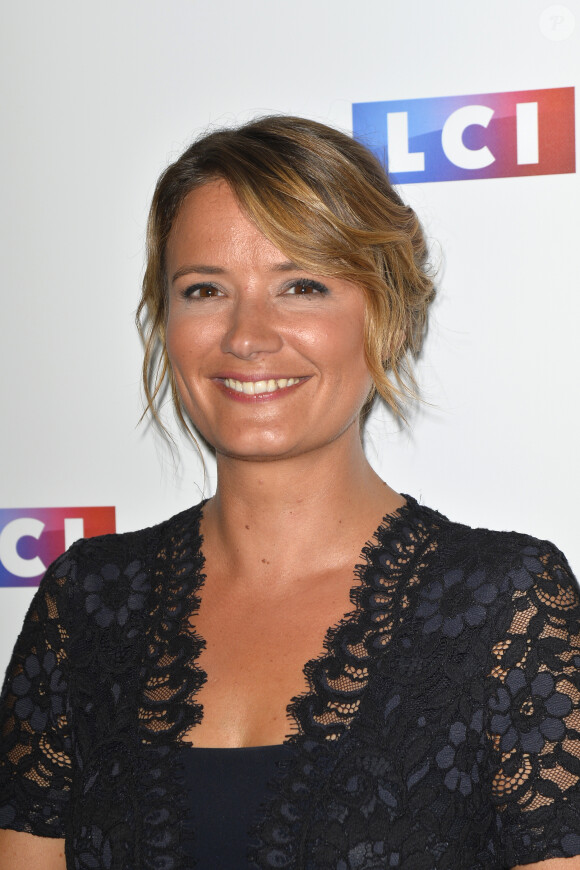 Pascale de La Tour du Pin lors du photocall de la conférence de rentrée de la chaine LCI à Boulogne Billancourt le 30 août 2017. © Coadic Guirec / Bestimage