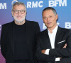 C'est officiellement la rentrée sur BFMTV !
Laurent Ruquier et Marc-Olivier Fogiel lors de la conférence de presse de rentrée BFM TV. - RMC du groupe Altice France à Paris, France. © Coadic Guirec/Bestimage