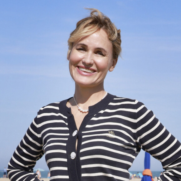 Judith Godrèche - Photocall de la série "Icon of French Cinema" sur la plage de Deauville lors du 49ème Festival du Cinema Americain de Deauville, France, le 3 septembre 2023. © Christophe Aubert/Bestimage 
