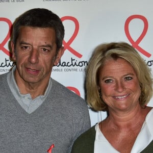 Michel Cymes et Marina Carrère d'Encausse - Soirée de lancement du Sidaction 2016 au Musée du Quai Branly à Paris le 7 mars 2016. © Giancarlo Gorassini/Bestimage