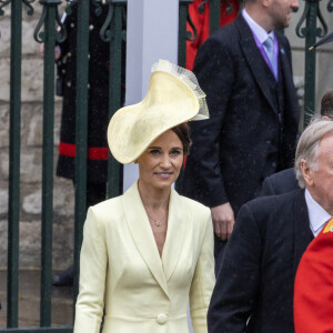 Pippa Middleton - Sortie de la cérémonie de couronnement du roi d'Angleterre à l'abbaye de Westminster de Londres, Royaume Uni, le 6 mai 2023.