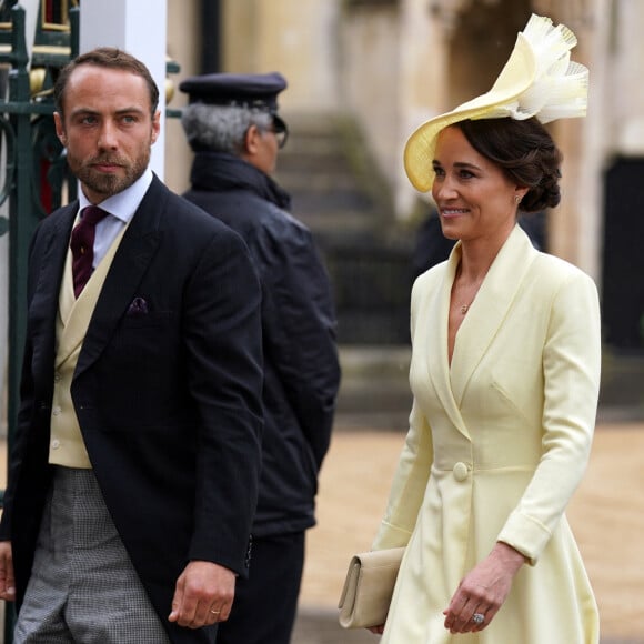 Pippa et James Middleton - Les invités à la cérémonie de couronnement du roi d'Angleterre à l'abbaye de Westminster de Londres, Royaume Uni, le 6 mai 2023.