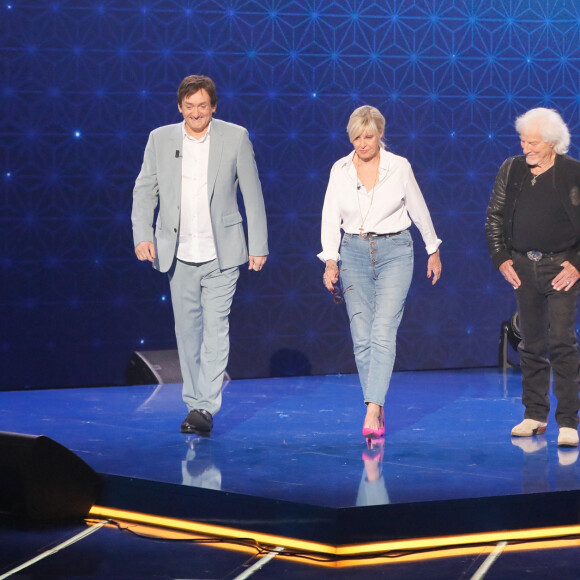 Exclusif - Pierre Palmade, Chantal Ladesou, Hugues Aufray - Enregistrement de l'émission "La boîte à secrets 14". © Christophe Clovis / Bestimage