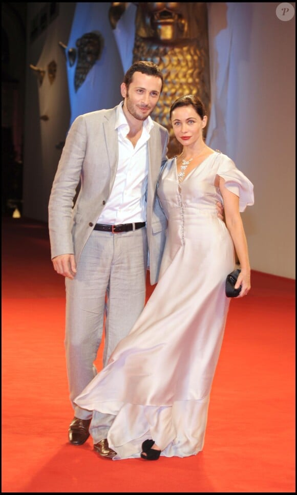 Michaël Cohen et Emmanuelle Béart au Festival de Venise en 2008.