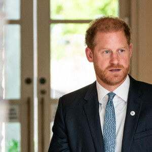 Le prince Harry, duc de Sussex, arrive aux WellChild Awards 2023 au Hurlingham Club, Ranelagh Gardens, à Londres, Royaume Uni, le 7 septembre 2023. 