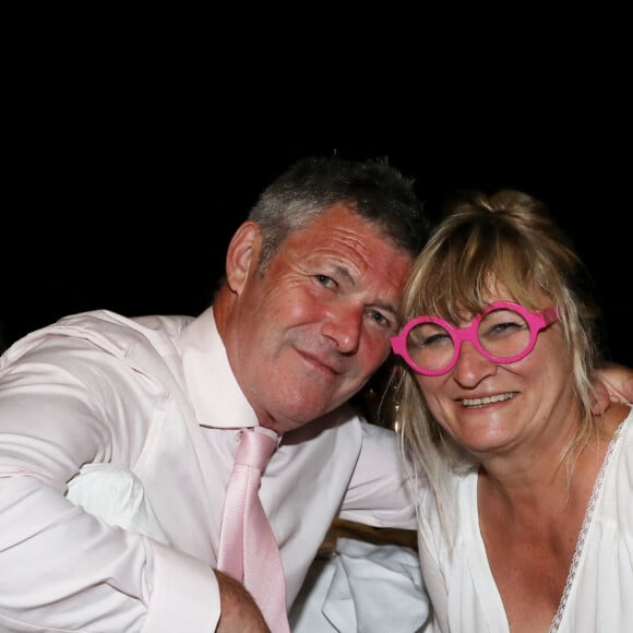 Exclusif - Soirée du mariage de Christine Bravo et Stéphane Bachot sur la plage du restaurant Marinella à l'Ile Rousse en Corse le 11 Juin 2022 © Dominique Jacovides / Bestimage