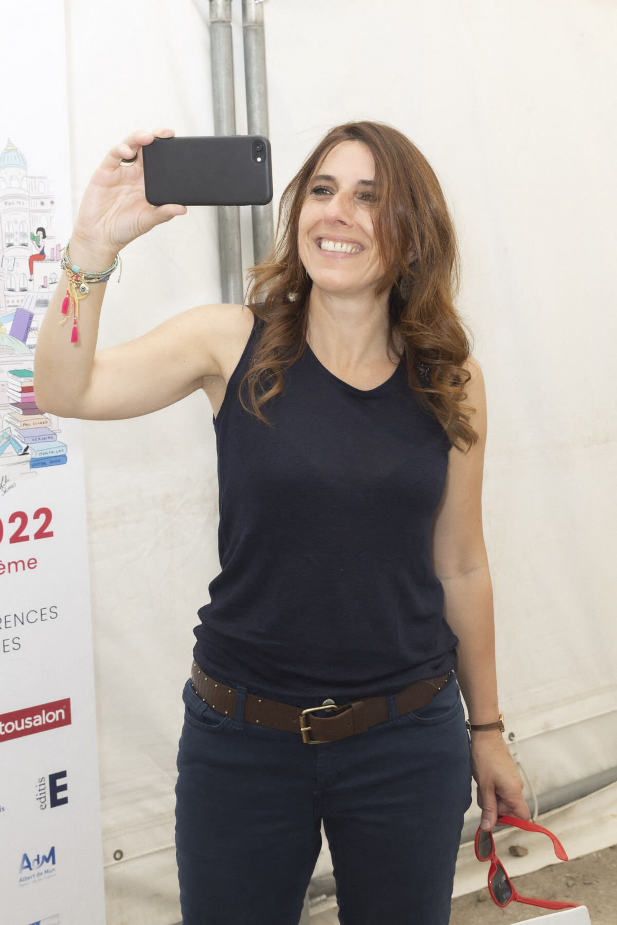 Photo De plus avec son mari Philippe et sa fille Faustine (10 ans