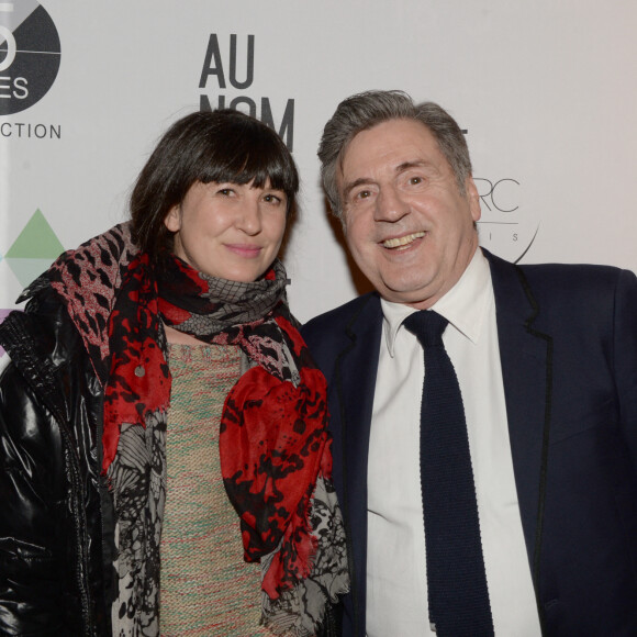 Une sculptrice corse qui a 27 ans de moins que lui.
Daniel Auteuil et sa femme Aude Ambroggi - After de l'avant-première du film "Au nom de ma fille" à l'Arc à Paris le 7 mars 2016. © Rachid Bellak/Bestimage