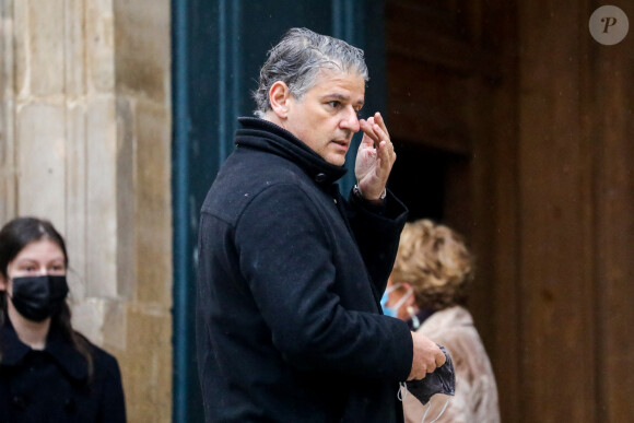 Jacques Cardoze - Arrivées aux Obsèques du danseur étoile Patrick Dupond en l'église Saint-Roch à Paris, France, le 11 mars 2021. 