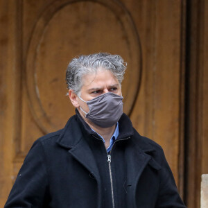 Jacques Cardoze - Sorties des Obsèques du danseur étoile Patrick Dupond en l'église Saint-Roch à Paris, France, le 11 mars 2021. 