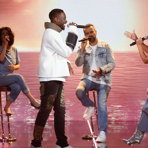Exclusif - Dadju et Amel Bent - Enregistrement de l'émission "M6 sur son 31", présentée par E.Gossuin et diffusée le 31 décembre sur M6 © Christophe Clovis / Bestimage