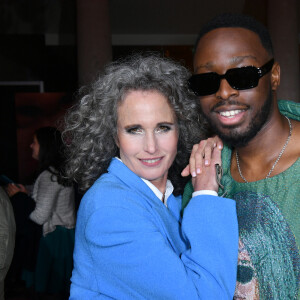 Exclusif - Andie MacDowell, Dadju - After du défilé "Walk Your Worth" By L'Oreal à l'Ecole Militaire lors de la fashion week PAP femme printemps / été 2023 le 2 octobre 2022. © Veeren / Clovis / Bestimage