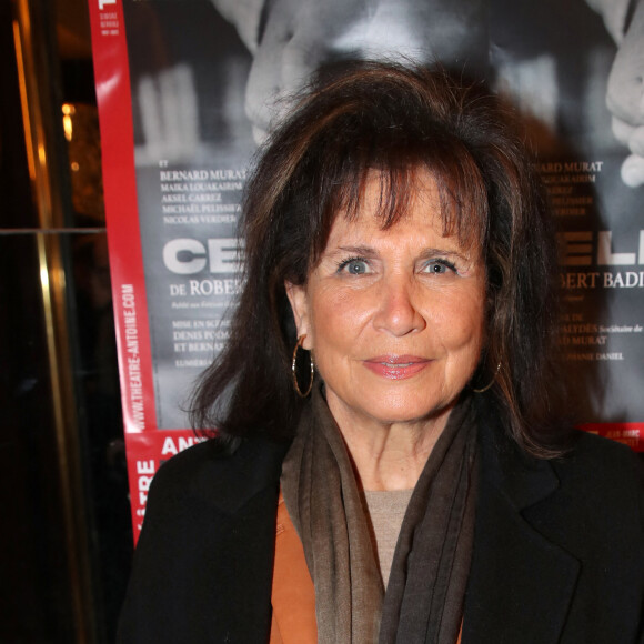 Exclusif - Anne Sinclair  - Générale de la pièce de théâtre "Cellule 107" au théâtre Antoine dans le cadre de la 5ème édition des "Paroles Citoyennes" à Paris le 03 Avril 2022. © Bertrand Rindoff/Bestimage 