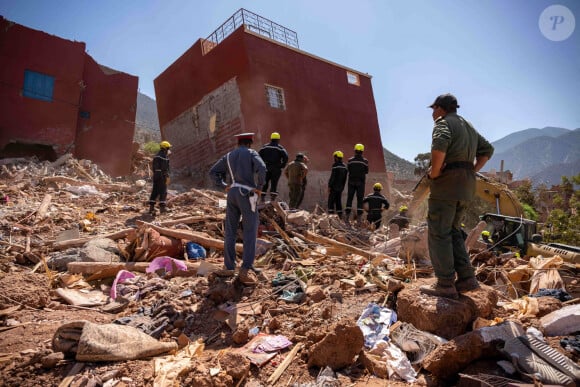 Le séisme au Maroc, d'une magnitude de 7, a fait près de 3000 morts selon un bilan provisoire. Si le phénomène a eu lieu le 8 septembre 2023 vers 23 heures, des répliques ont été ressenties le 14 septembre 2023 dans la région de Marrakech-Safi. © Abdellagh Azizi / Panoramic / Bestimage 
