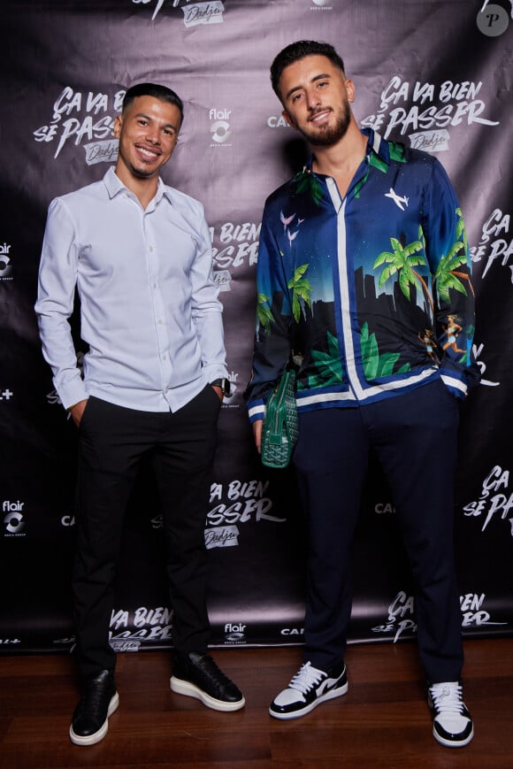 Exclusif - Walid Sax et Hamza.Pvris - Soirée pour la série documentaire "Ça va bien se passer, Dadju" au Royal Monceau à Paris, le 12 septembre 2023. © Cyril Moreau/Bestimage